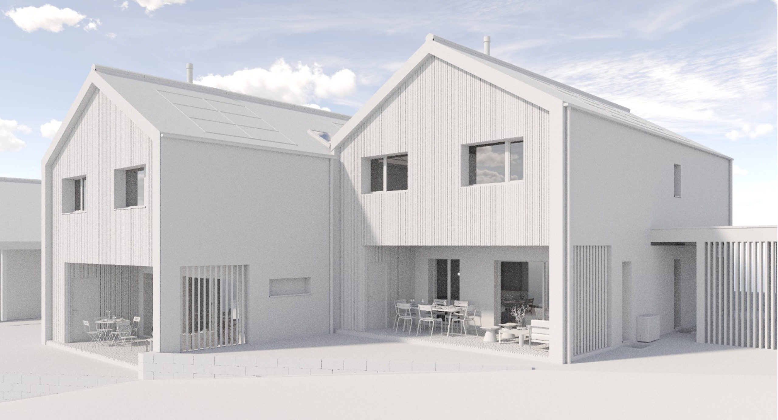 Projet de villas jumelles